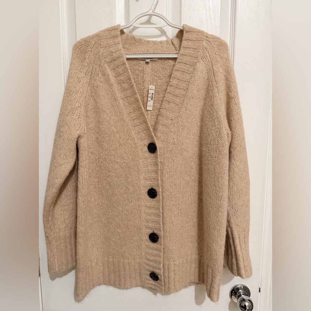 Madewell Tan Alpaca Blend Cardigan